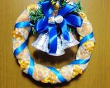 パンdeクリスマスリース(6つ編み)♪作り方35写真