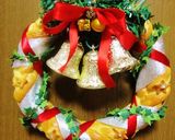 パンdeクリスマスリース(6つ編み)♪作り方34写真