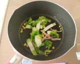 小腹サイズ!カルボナーラ風うどん作り方2写真