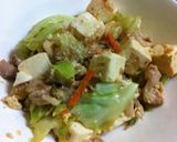 豆腐とキャベツのチャンプルー風作り方8写真