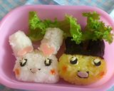 キャラ弁☆たまごっち作り方1写真