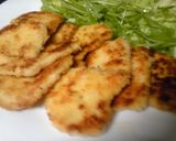 鶏ムネ肉　パン粉バター焼き作り方5写真