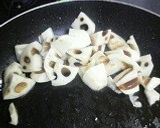 お弁当に合う『長芋とレンコンの味噌炒め』作り方2写真