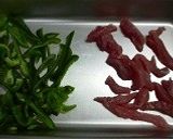 豚肉で作る『チンジャオロース』♫作り方1写真