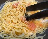 たらこ、牛乳パスタ作り方3写真