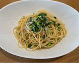 男の醤油麹と小葱としらすのパスタ作り方5写真