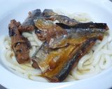 さんまの蒲焼きうどん作り方3写真