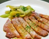 やわらかポークステーキ柚子こしょうソース作り方6写真