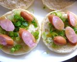 ウィンナーの葱塩昆布トースト　レモン風味作り方2写真