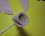 ハムの花☆お弁当に作り方3写真