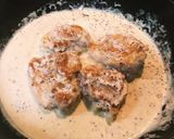 鶏もも肉濃厚マスタードクリームソース作り方4写真