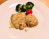 鶏もも肉濃厚マスタードクリームソース作り方6写真