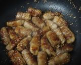 豚バラ巻き蓮根のゴマたっぷりダレからめ作り方5写真
