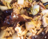 白菜と豚肉ときくらげのあんかけ丼作り方4写真