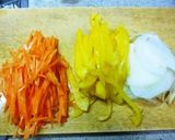 春雨と野菜のみそだれケチャップ炒め作り方1写真