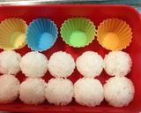 園児 お弁当 コロコロ雪だるまさん☃作り方2写真