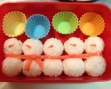 園児 お弁当 コロコロ雪だるまさん☃作り方4写真