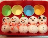 園児 お弁当 コロコロ雪だるまさん☃作り方7写真