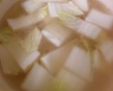 土鍋で卵、白菜、長ねぎ入り雑炊作り方6写真