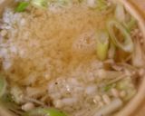 土鍋で卵、白菜、長ねぎ入り雑炊作り方8写真