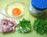 チキンとふんわりたまごの親子ラーメン♪作り方1写真