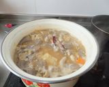 モツ煮込み(味噌)モツたっぷり作り方12写真