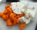 モツ煮込み(味噌)モツたっぷり作り方8写真