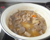モツ煮込み(味噌)モツたっぷり作り方15写真