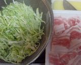 豚バラとキャベツのお好みソース焼き♪作り方1写真