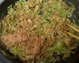 豚バラとキャベツのお好みソース焼き♪作り方3写真
