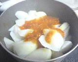 麻婆茄子の素で　大根の中華風煮物作り方2写真