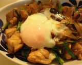 温玉で食べる☆変わり親子丼～中華風～作り方6写真