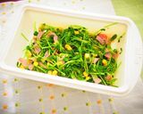 レンジでチン♪『豆苗のベーコン炒め』作り方5写真