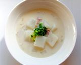 かぶとベーコンのクリームスープ作り方10写真