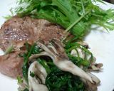 春菊と舞茸のダシダ和え作り方8写真