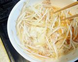 しゃっきしゃきなモヤシ炒め！ツナ卵入り〜作り方5写真