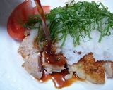 おろしポン酢でおいしい鶏モモ肉焼くだけ作り方8写真