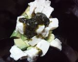 アボカドと塩麹豆腐をバジルソースで作り方3写真