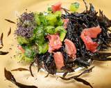 梅ひじきと野沢菜のおにぎり作り方2写真