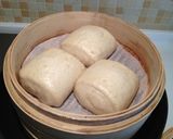 朝食~豆乳に中華饅頭(マントウ)作り方8写真