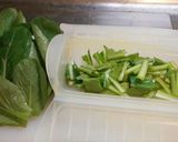 ルクエde鶏ささみと小松菜の中華風炒め作り方3写真