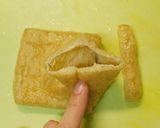 鶏挽肉と卵の餡かけ巾着♡作り方2写真
