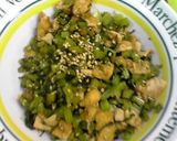 カブ葉と油揚げ炒め作り方5写真
