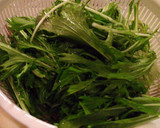 *＊簡単一品*＊水菜と油あげの煮浸し✾作り方1写真