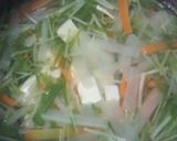具だくさんのお味噌汁①大根・人参・水菜作り方5写真