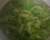 チンゲン菜と卵で中華風卵スープ作り方7写真