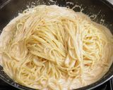 絶品！明太子クリームパスタ♪作り方5写真