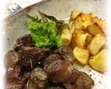 砂肝の筋で☆とろとろ赤ワイン煮作り方7写真
