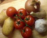 じゃがいもとトマトの優しいサブジ作り方1写真