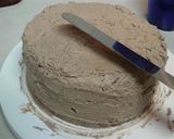 濃厚☆チョコバタークリームケーキ(桃)作り方10写真